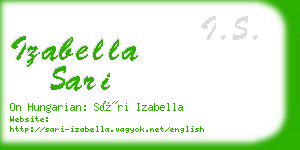 izabella sari business card
